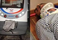 Demiryolunun üzerinden geçerken yolcu treni çarptı