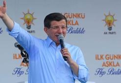 Davutoğlu İstanbul mitinginde konuştu
