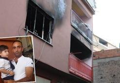3 yaşındaki oğlunu alevlerin arasından çıkaramadı