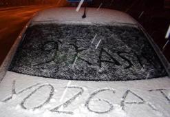 Yozgat’ta mevsimin ilk kar yağışı başladı