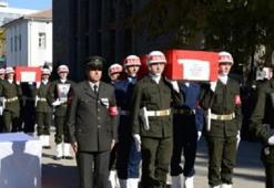 Lice’de şehit edilen 2 asker memleketlerine uğurlandı