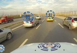 Sürat yapanlar şimdi yandı