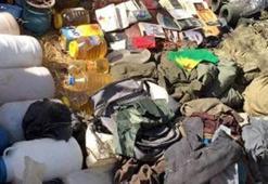 Iğdır’da PKK’nın erzak deposu mağara bulundu