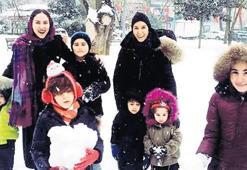 Ünlülerin kar coşkusu
