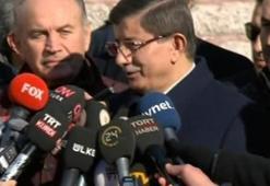 Başbakan Davutoğlu Hasan Karakaya'nın cenazesinde