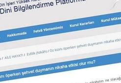 Diyanet o sayfayı kapattı