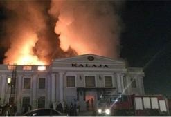 Kosova’da lüks restoran ale alev yandı