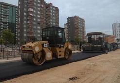 Mavi Bulvar'da asfalt çalışması sürüyor!