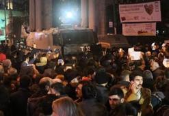 Galatasaray Meydanı'ndaki eyleme polis müdahalesi
