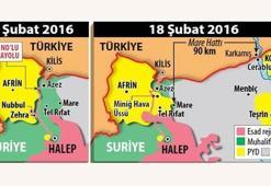 Sınırda harita böyle değişti!