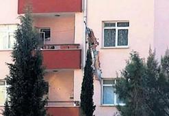 Jandarma lojmanlarına roket mermisi düştü