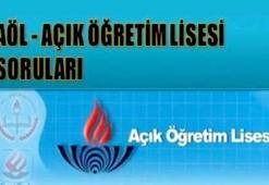 AÖL sınav soruları açıklandı mı?