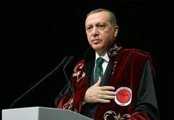 Cumhurbaşkanı Erdoğan'a fahri doktora takdim töreni