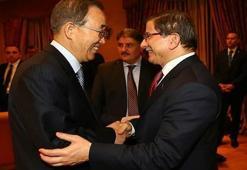 Başbakan Davutoğlu, BM Genel Sekreteri Ban ile görüştü