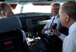 Cumhurbaşkanı Erdoğan kokpitten seslendi