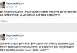 Özgecan'ın Facebook'ta ölüm paylaşımı