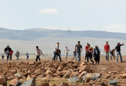 Diyarbakır'da tesis çalışmalarına taşlı sopalı saldırı