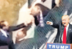 Bu kez Trump duvardan atladı
