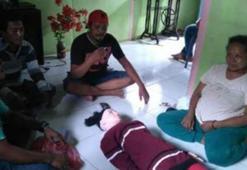 Şişme kadını melek sandılar