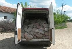 Keşanda 2 ton 870 kilo kaçak et ele geçirildi