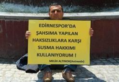 Antrenör isyan etti, oturma eylemi yaptı