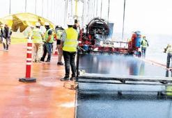 Osman Gazi Köprüsü’ne ilk asfalt