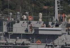 Rus savaş gemisi Boğaz'ı böyle geçti