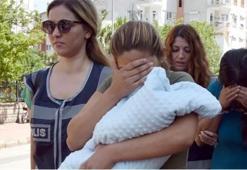 Kucağındaki 1.5 aylık bebekle hırsızlık yapmış