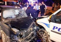 Feci kaza! 1'i polis 3 yaralı