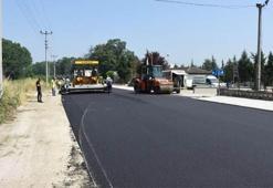 Asfaltlama Beyköy yolunda
