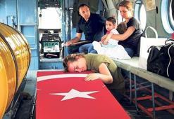 Şehit eşle son yolculuk