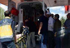 Minibüs yan yattı: 9 yaralı