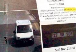 Panelvana ‘373 km hız yaptı’ cezası
