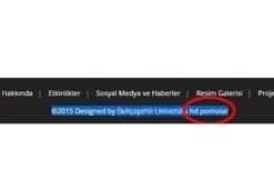 Üniversitenin internet sitesinde porno linki