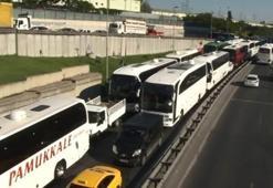 Otogarda tatil dönüşü yoğunluğu bugün de sürüyor