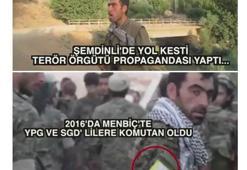 Şemdinli’de yol kesen PKK’lı şimdi Menbiç’te SDG komutanı