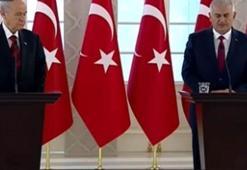 Bahçeli ile Başbakan'dan ortak açıklama