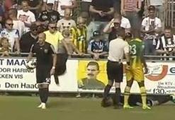Hazırlık maçında Öcalan posteri!