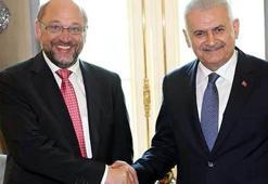 Başbakan Yıldırım ile AP Başkanı Schulz'dan ortak açıklama