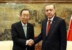Cumhurbaşkanı Erdoğan, Ban Ki-mun'la görüştü