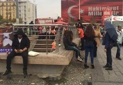 Taksim'de büyük şok! 1 kişi ağır yaralı