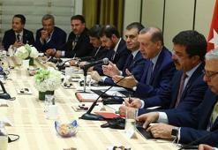 Erdoğan, bazı yatırımcılar ve  iş adamları ile bir araya geldi