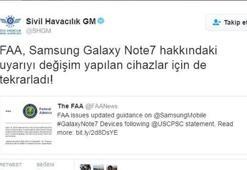 Samsung Galaxy Note 7'ler el bagajında da taşınmayacak