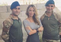 Gamze Özçelik'ten Karkamış sınırındaki askerlere ziyaret