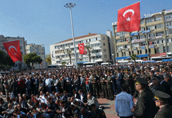 Şehit Yüzbaşı Çevik'i 10 bin kişi son yolculuğuna uğurladı