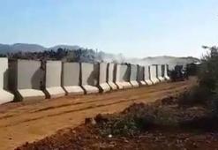 Hatay'ın Afrin sınırında beton bariyer gerginliği