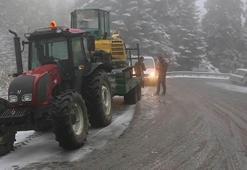 Bolu'da kar yağışı hayatı olumsuz etkiledi