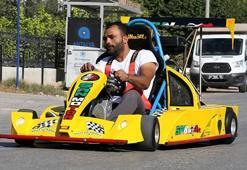 Eşi motosiklete karşı çıkınca 350 beygirlik araç üretti