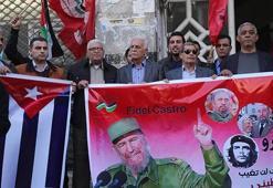 Gazze'de Fidel Castro için anma töreni