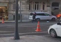 Tinerci yolunu kestiği adamı yaktı!